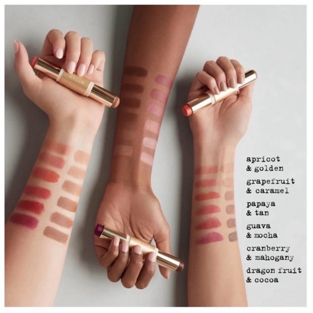 Stila Blush & Bronze Hydro-Blur Cheek Duo- Papaya and Tan